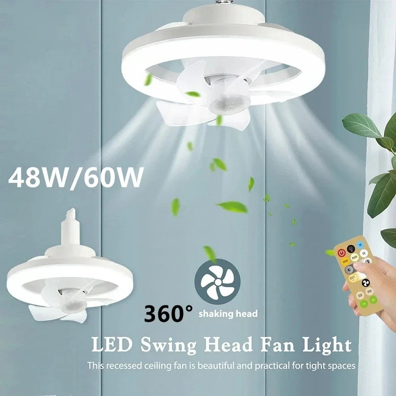 Dreamburgh 60W Ceiling Fan Light | 3-Speed Dimmable Remote E27 Ceiling Fan Light QXL