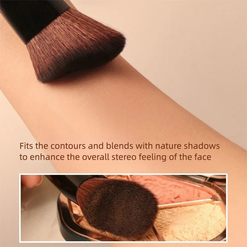 Angled Contour Brush – Blush, Bronzer & Sculpt Makeup Tool Contour Makeup Brush QXL