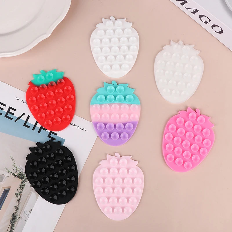 Strawberry Suction Cup Phone Stand | Universal Car & Desk Mount Phone Suction Mount QXL