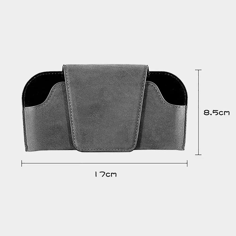 Car Sun Visor Sunglasses Holder – Cowhide Leather Clip Car Visor Organizer QXL