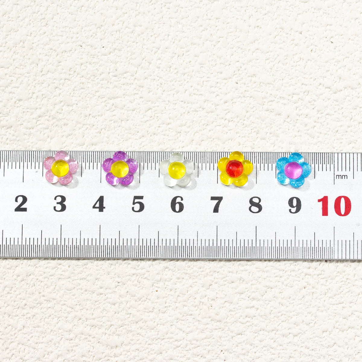 20-Pack 3D Ice Flower Nail Charms | Kawaii Resin Decorations Nail Art Charms QXL