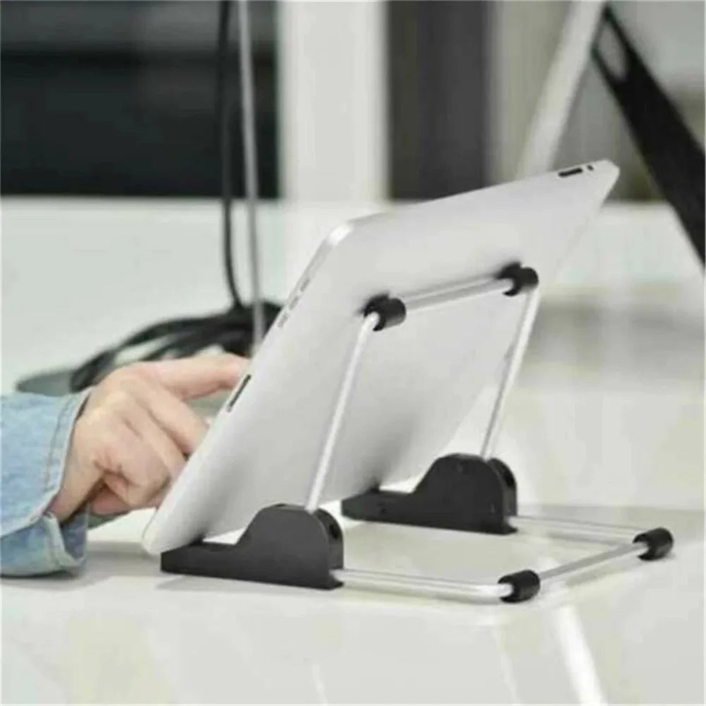 Foldable Aluminum Tablet Stand | Adjustable iPad & Laptop Holder Tablet Stand QXL