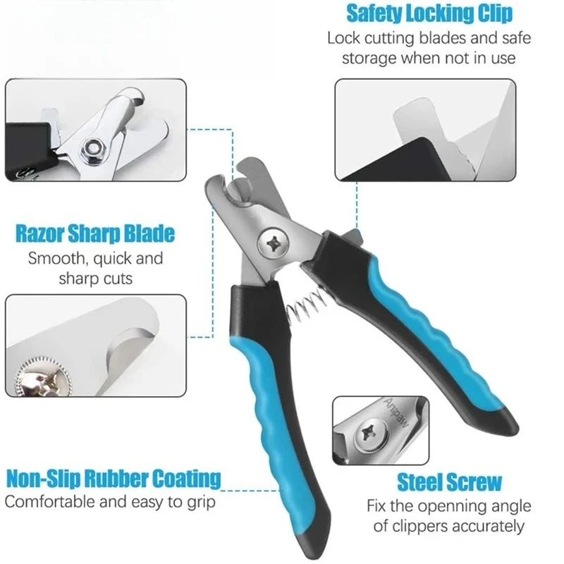 Professional Pet Nail Clipper with Safety Guard – Cat & Dog Pet Nail Clipper QXL