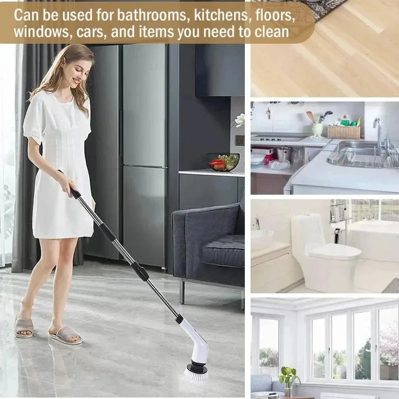 Cordless Electric Spin Scrubber | Power Brush for Tile & Grout Electric Spin Scrubber QXL