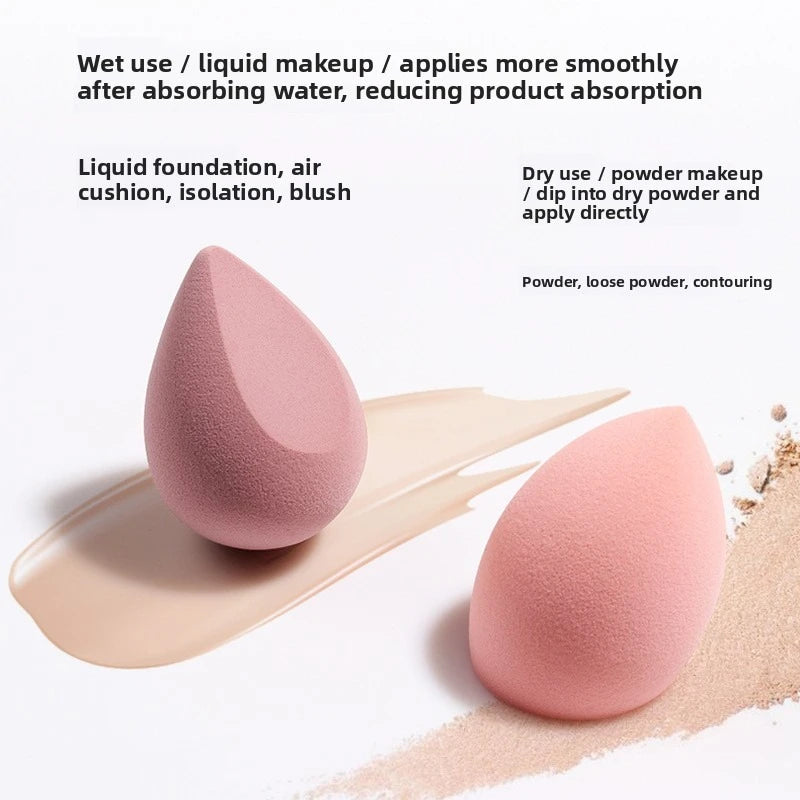 4-Pack Water-Expandable Makeup Blending Sponge Eggs | Wet & Dry Makeup Blending Sponge QXL