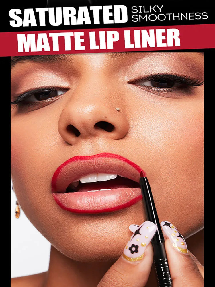 Waterproof Velvet Matte Lip Liner & Lipstick Set | 4-Piece Lip Liner Set QXL