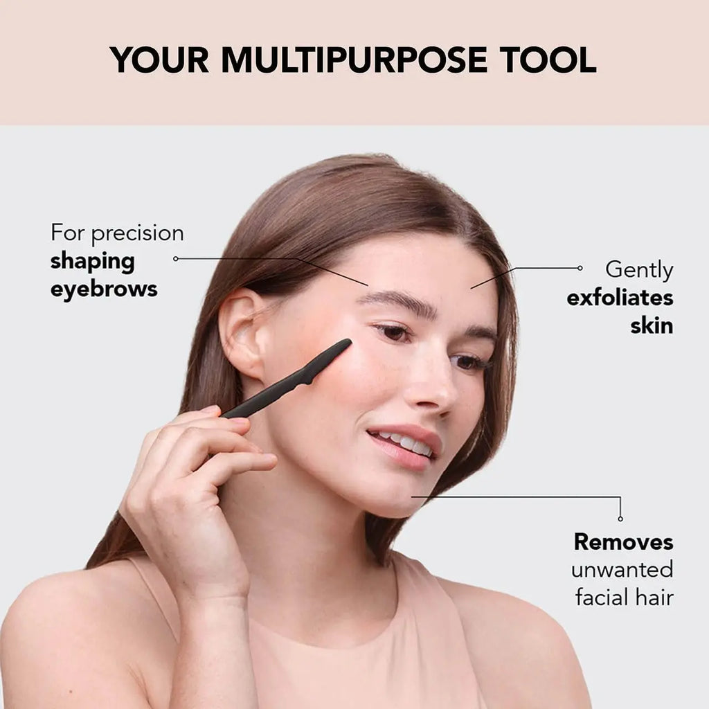12-Pack Eyebrow Trimmer Razors | Portable Face Hair Shapers Eyebrow Trimmer Set QXL
