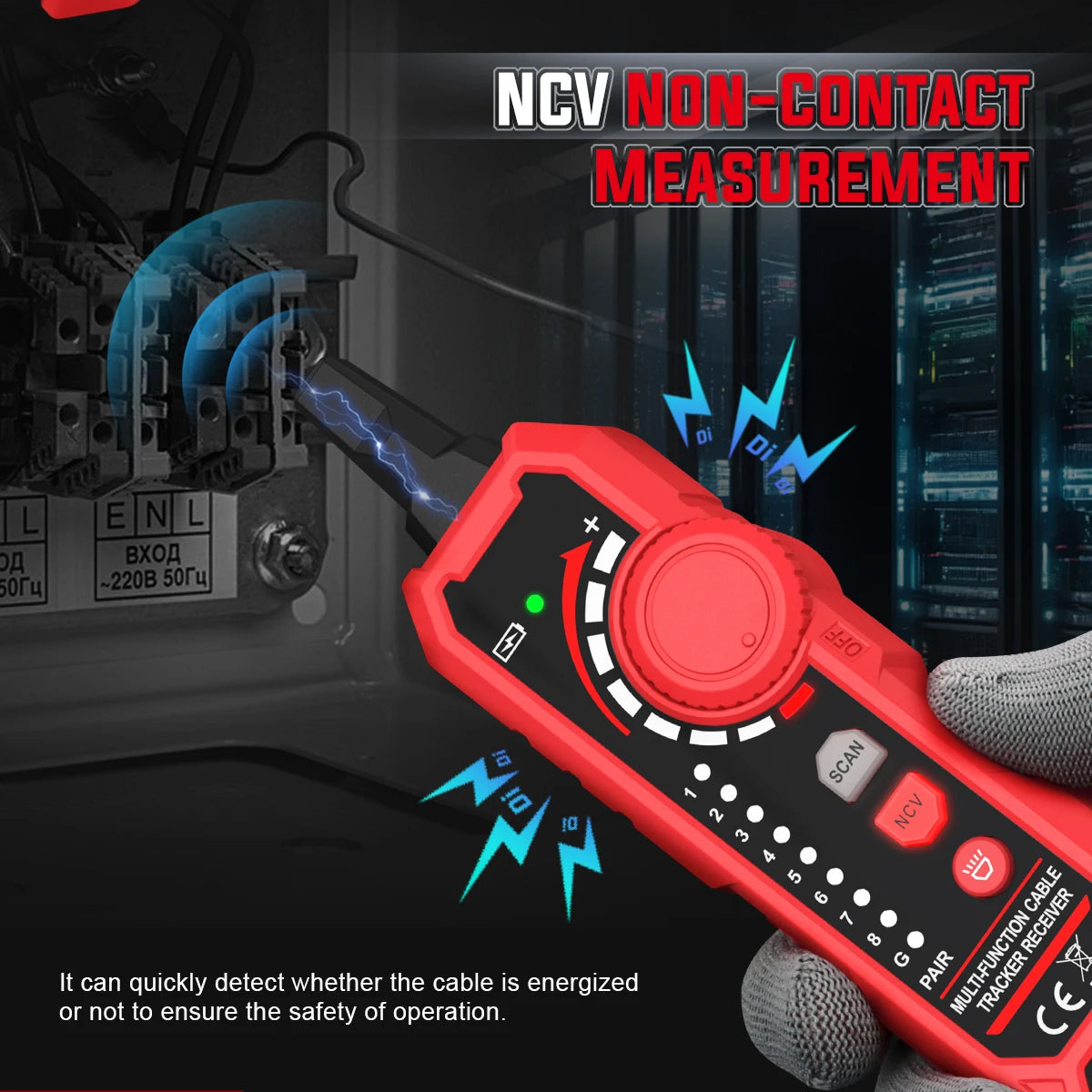 HT801A/B Network Cable Tester | PoE RJ45 RJ11 Line Finder Network Cable Tester QXL