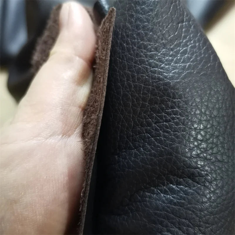 Dark Brown First Layer Cowhide Leather 0.9–1mm | DIY Craft Leather Craft Fabric QXL