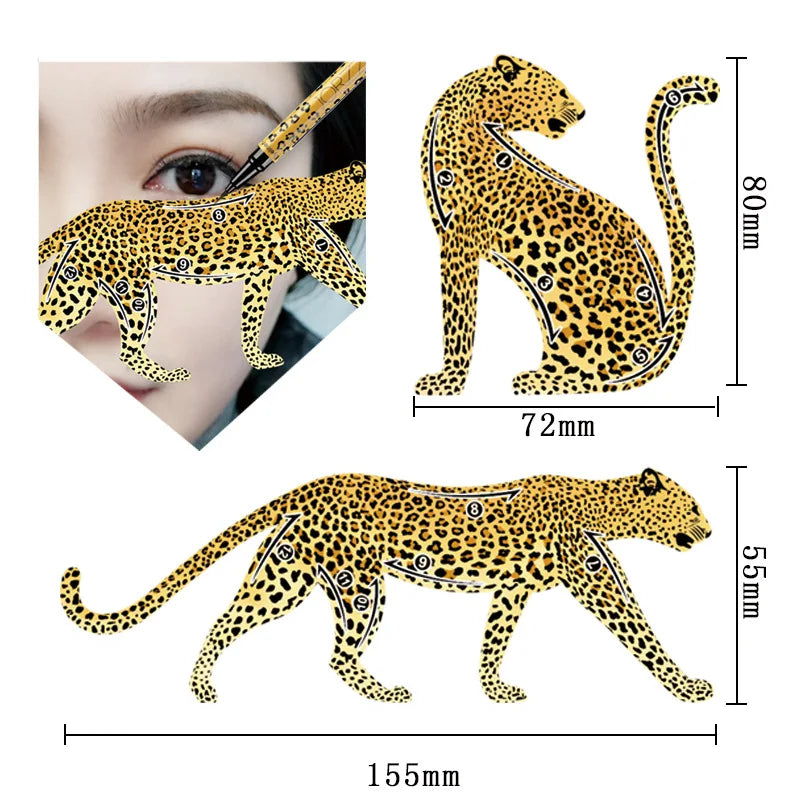Leopard Cat Eye Eyeliner Stencil Set | Makeup Shaping Tool Eyeliner Stencil Set QXL