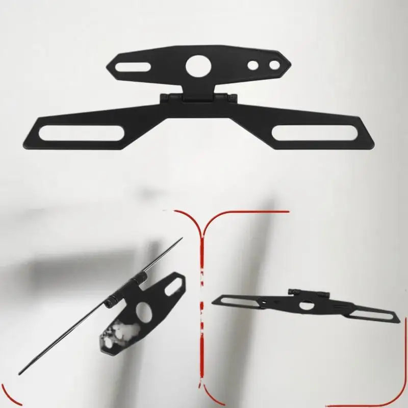 Foldable Motorcycle License Plate Bracket & Taillight Mount License Plate Bracket QXL