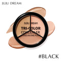 JUJU Dream 3-Color Concealer Palette | Full Coverage Contour Concealer Palette QXL BLACK