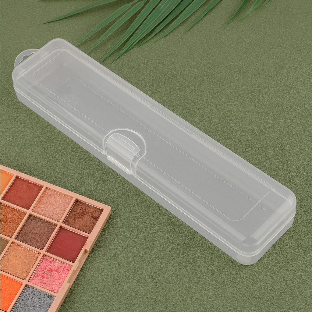Portable Dustproof Makeup Brush Case with Lid | 5-Pack Travel Makeup Brush Organizer QXL transparently