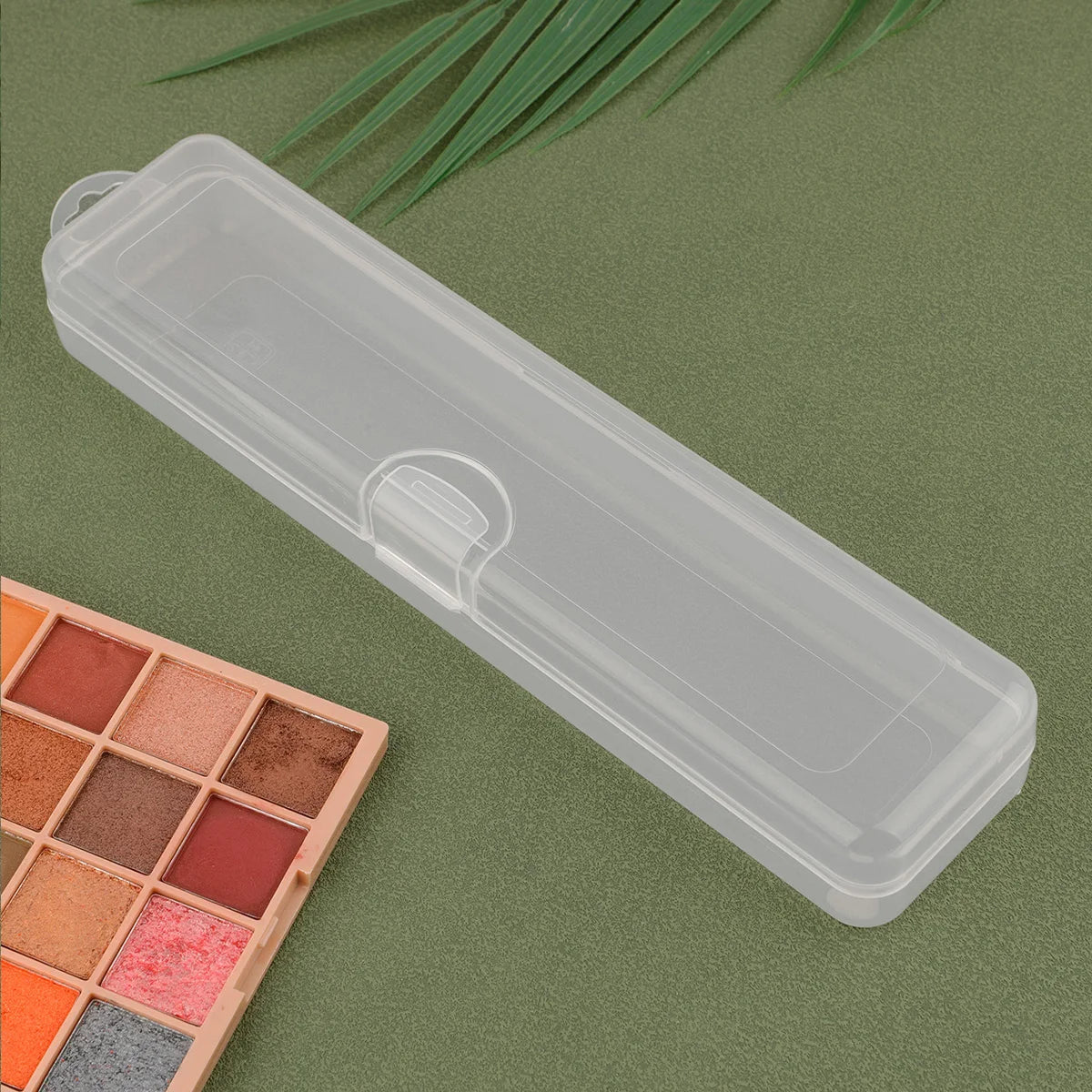 Portable Dustproof Makeup Brush Case with Lid | 5-Pack Travel Makeup Brush Organizer QXL transparently