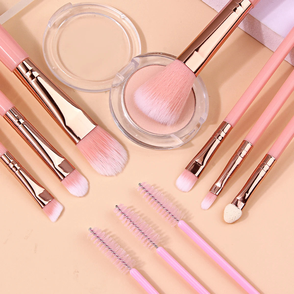 KOSSHOW 12-Piece Makeup Brush Set | Face & Eye Cosmetic Kit Makeup Brush Set QXL