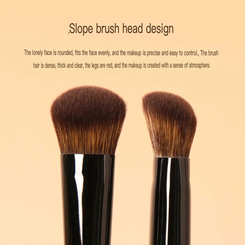 B65S Small Angled Blush Brush | Soft Wool Fiber & Wood Handle Angled Blush Brush QXL