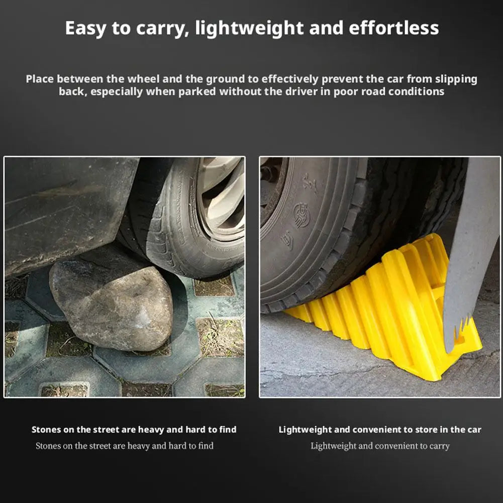 Triangular Wheel Chock | Anti-Slip Tire Block for Cars & Trucks Wheel Chock QXL