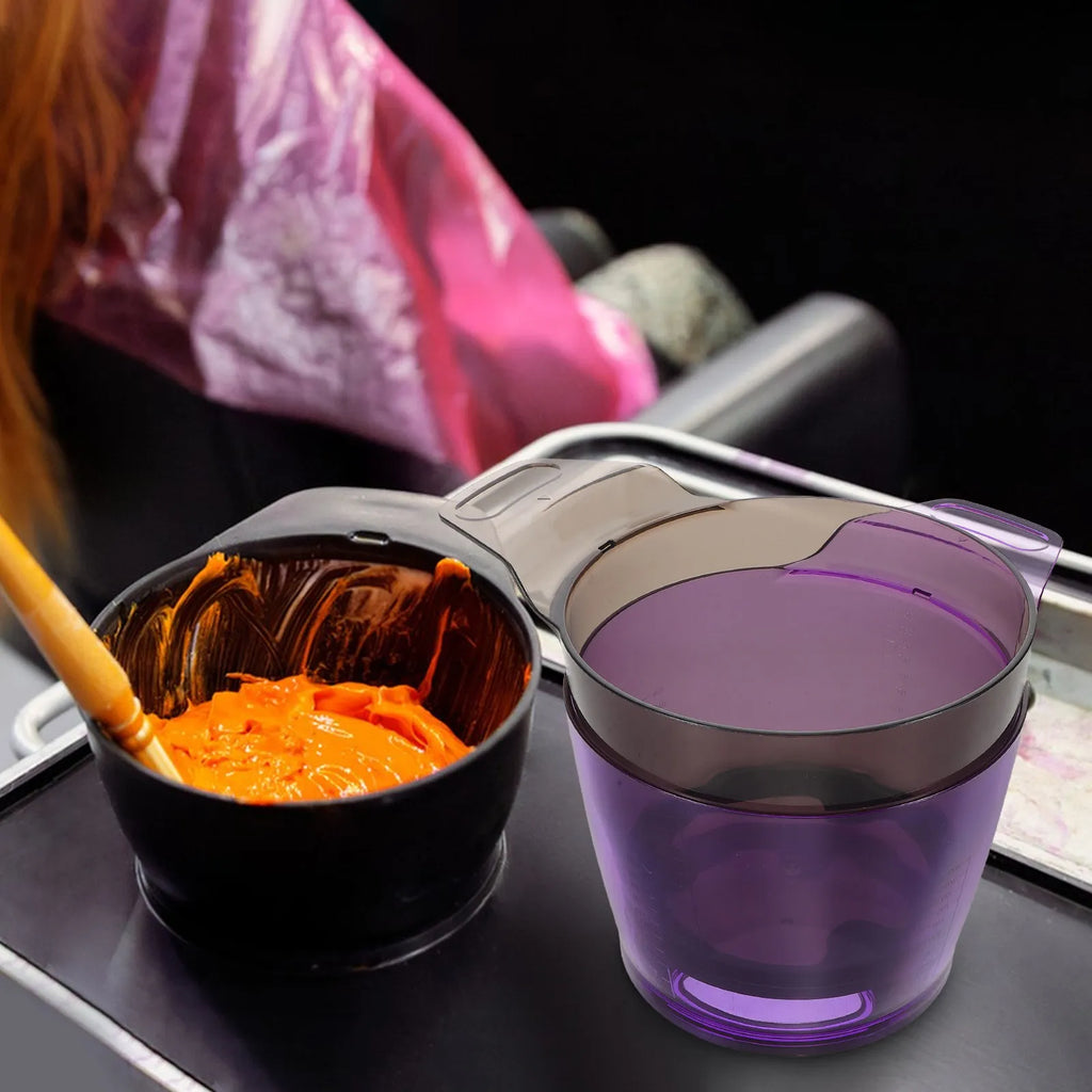 2-Pack Transparent Hair Color Mixing Bowls | Salon Tint Set Hair Dye Mixing Bowl QXL