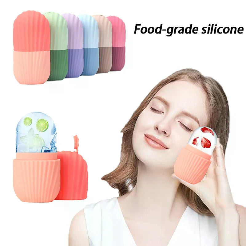 Ice Globe Face Roller | Silicone Ice Mold Facial Massager Ice Globe Face Roller QXL
