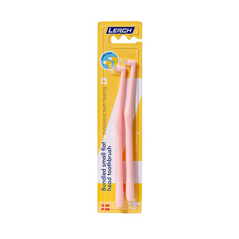 Small Head Interdental Toothbrush | Deep Between-Teeth Clean Interdental Toothbrush QXL 2PCS Pink