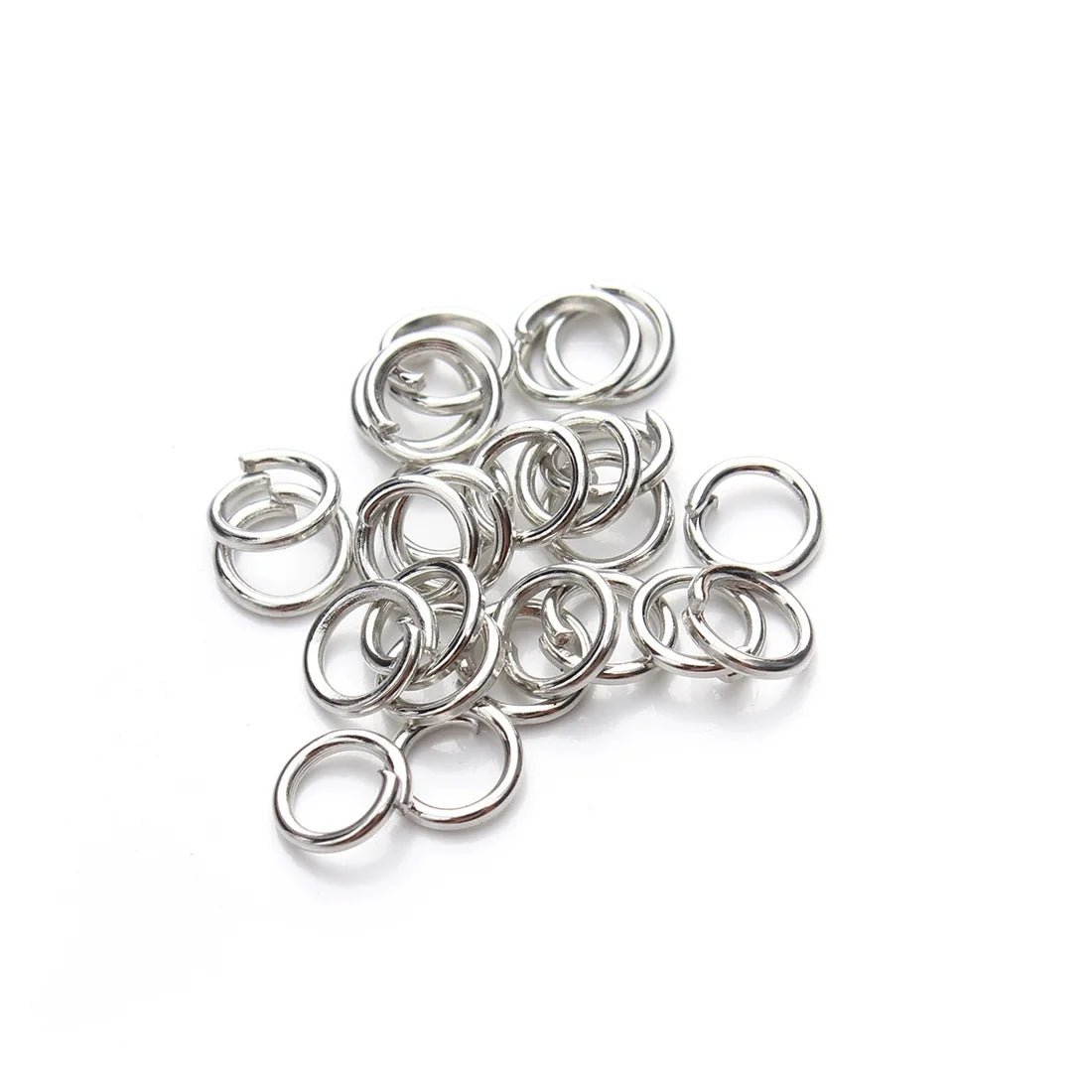 400pcs 4mm Open & Split Jump Rings – Silver Jewelry Connectors Jewelry Jump Rings QXL