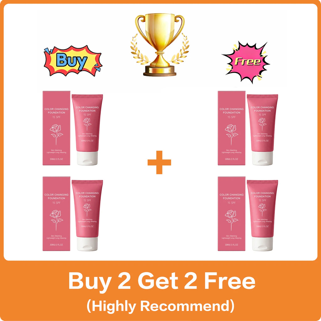 Color Changing Foundation | Waterproof, Adaptive & Long-Lasting Color Changing Foundation QXL Buy 2 Get 2 Free