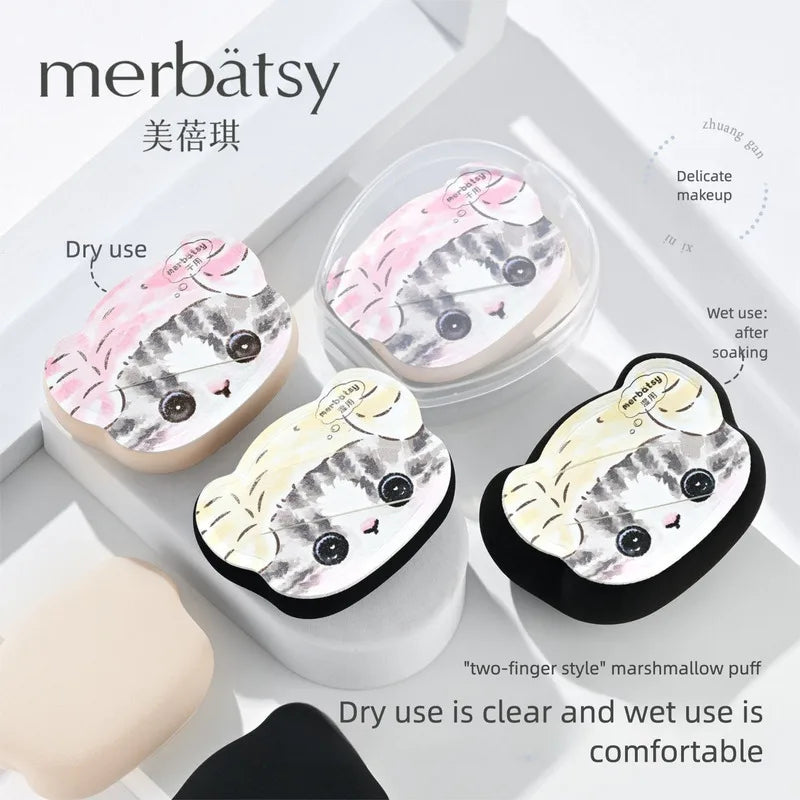 Cotton Candy Powder Puff – Dual-Use Foundation Sponge Makeup Sponge Puff QXL