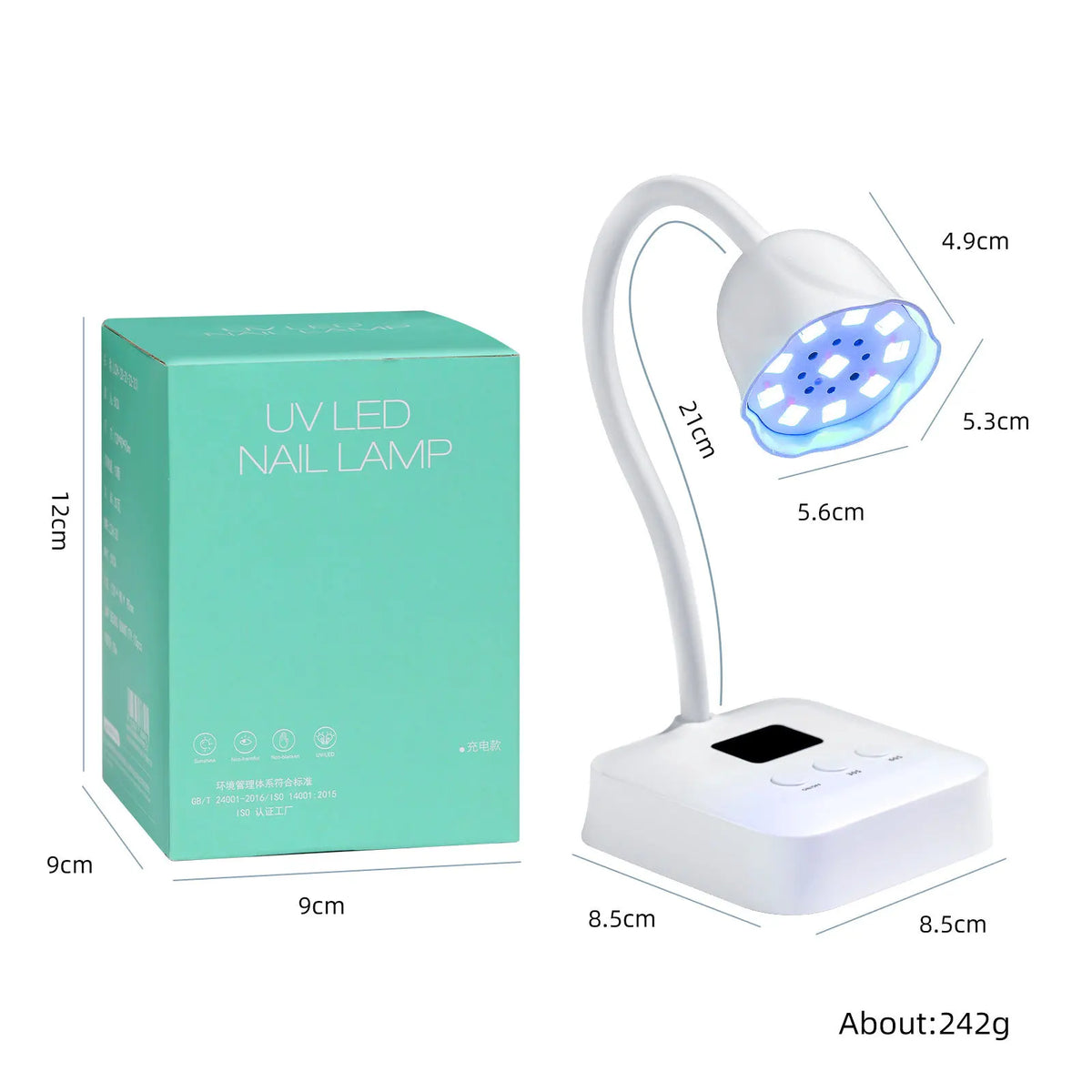 360° Wireless UV LED Nail Lamp | Portable USB Gel Dryer UV LED Nail Lamp QXL USB