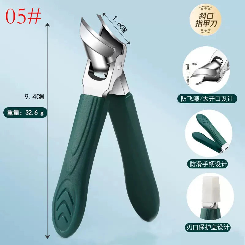 25° Slant Edge Nail Clipper | Stainless Steel Toenail Trimmer Nail Clipper QXL