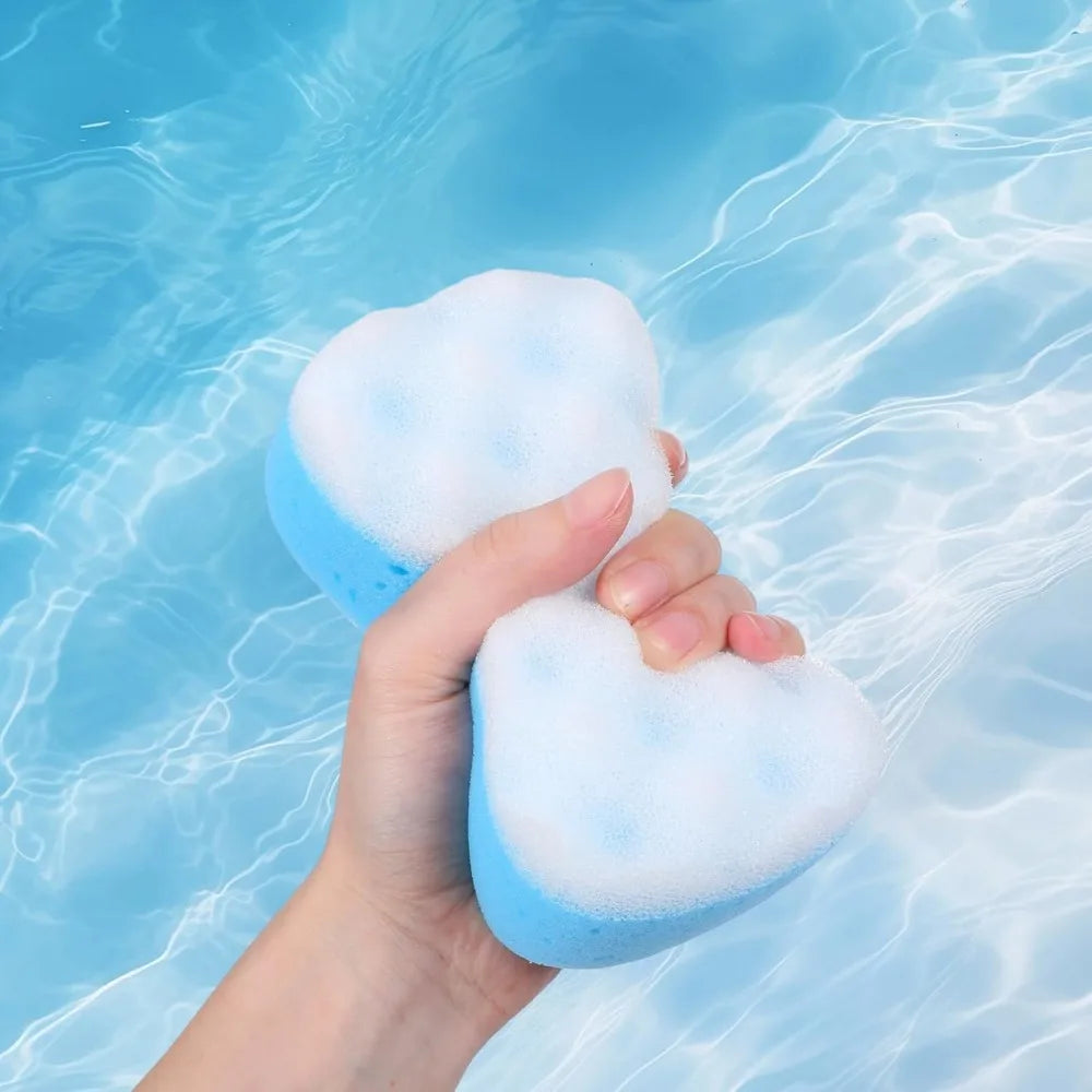 Exfoliating Bath Sponge Pouf Loofah | 1 or 3-Pack Spa Scrubber Bath Sponge Pouf QXL