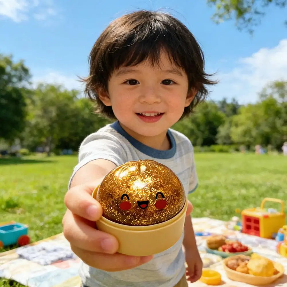 Giant Dumpling Squishy Slow-Rise Glitter Fidget Toy | Bunny Squishy Fidget Toy QXL