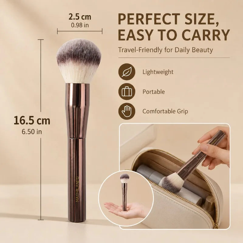 13-Pc Pro Makeup Brush Set | Rose Gold Aluminum Handle Makeup Brush Set QXL