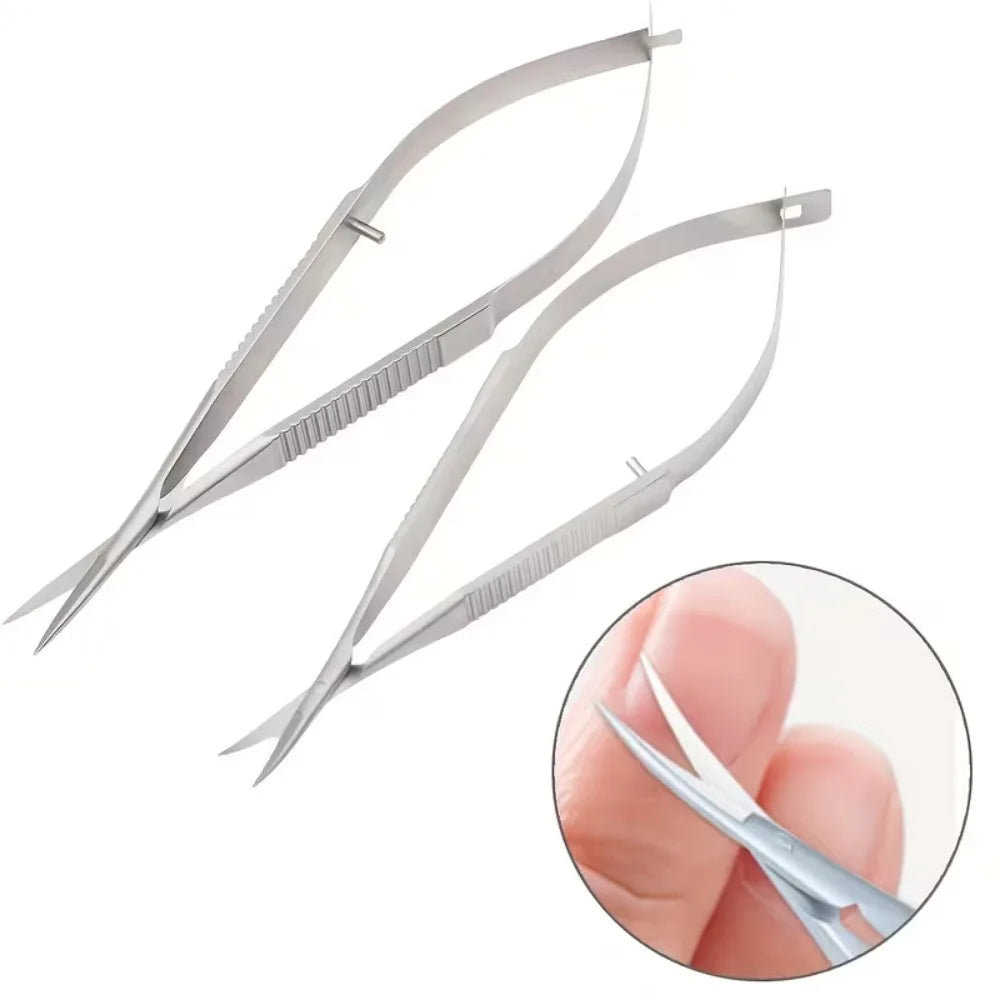 Stainless Steel Cuticle Scissors & Nail Nipper | Manicure Tool Cuticle Scissors QXL