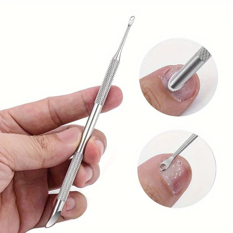 Stainless Steel Cuticle Pusher & Dead Skin Remover | Define Beauty Cuticle Pusher Tool QXL