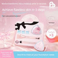 3-Piece Sponge Concealer Stick, Foundation Brush & Puff Set Makeup Applicator Set QXL Three Piece Makeup