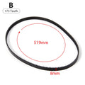 Bread Machine Drive Belt 173T | 420–570mm Replacement Part Bread Maker Belt QXL B