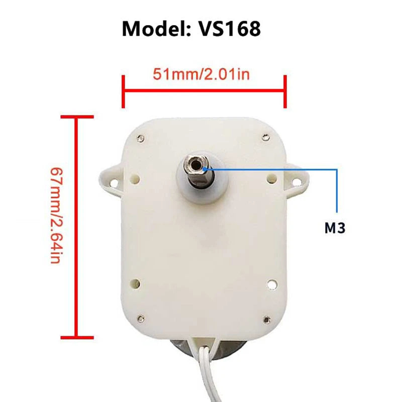 VS168 DC 3V/5V Watch Winder Replacement Motor – Ultra-Quiet Watch Winder Motor QXL