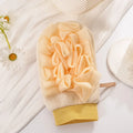 Double-Sided Exfoliating Gloves & Bath Body Scrubber Bath Body Scrubber QXL YELLOW