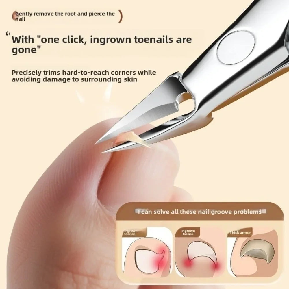Large Jaw Toenail Clippers | Slanted Stainless Steel Trimmer Toenail Clipper QXL
