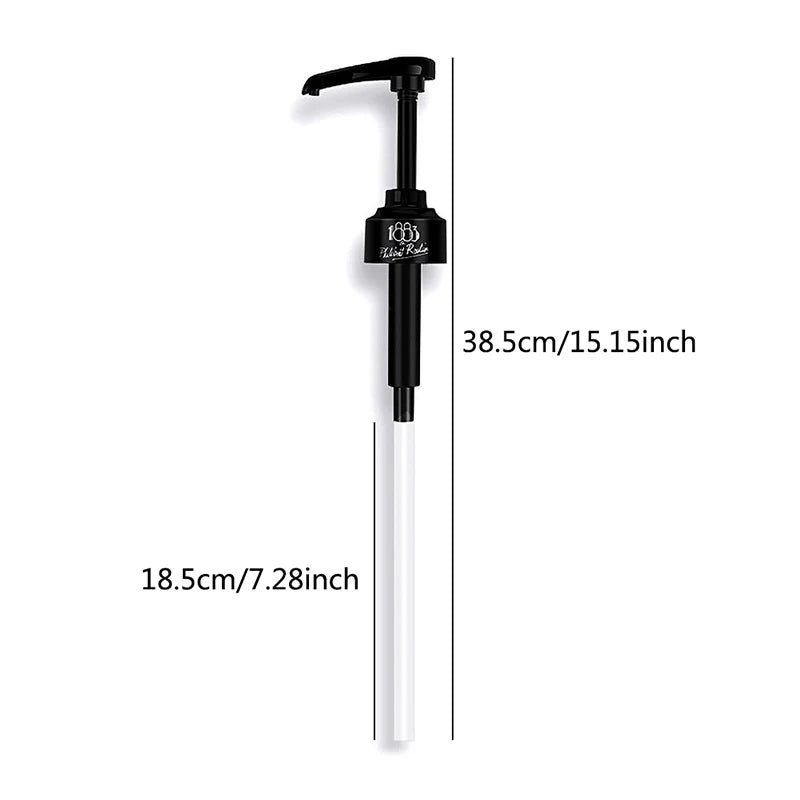 1L Coffee Syrup Dispenser Pump | 10ml Liquid Pump Black Syrup Dispenser Pump QXL