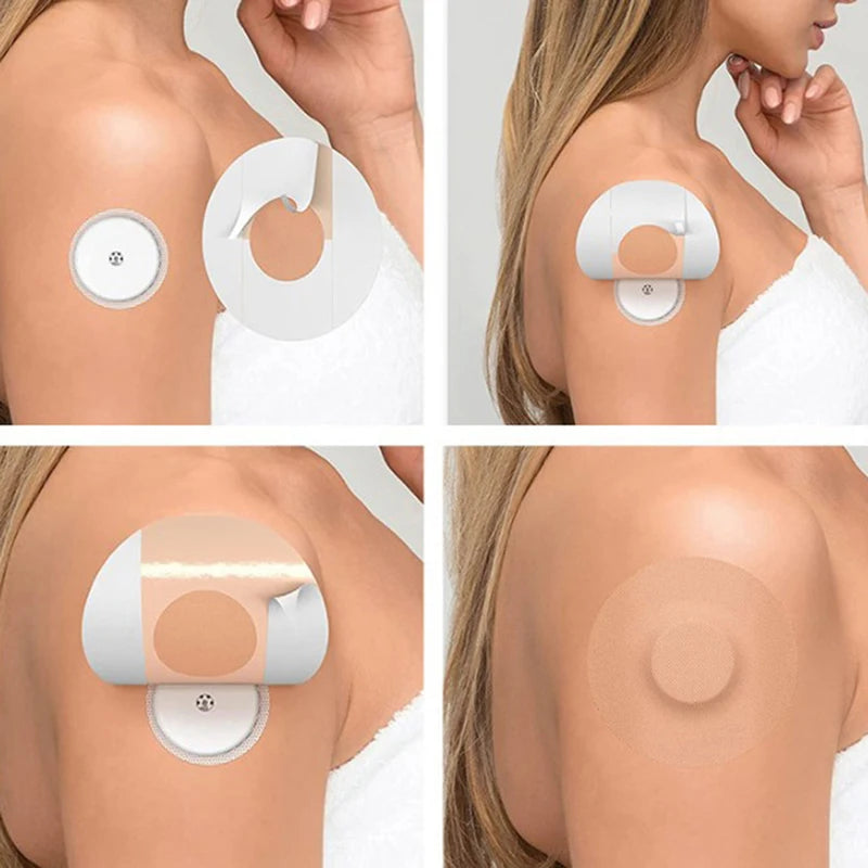 Clear Waterproof CGM Sensor Cover Patches | 5/10-Pack CGM Sensor Patch QXL