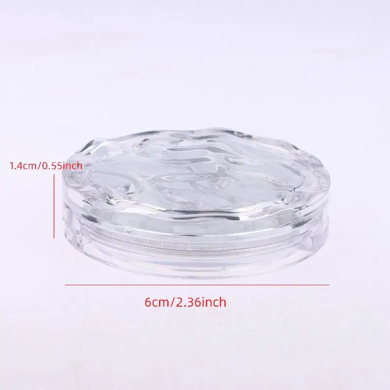 Empty Transparent Wavy Makeup Palette Box | DIY Cosmetic Case Makeup Palette Box QXL one size