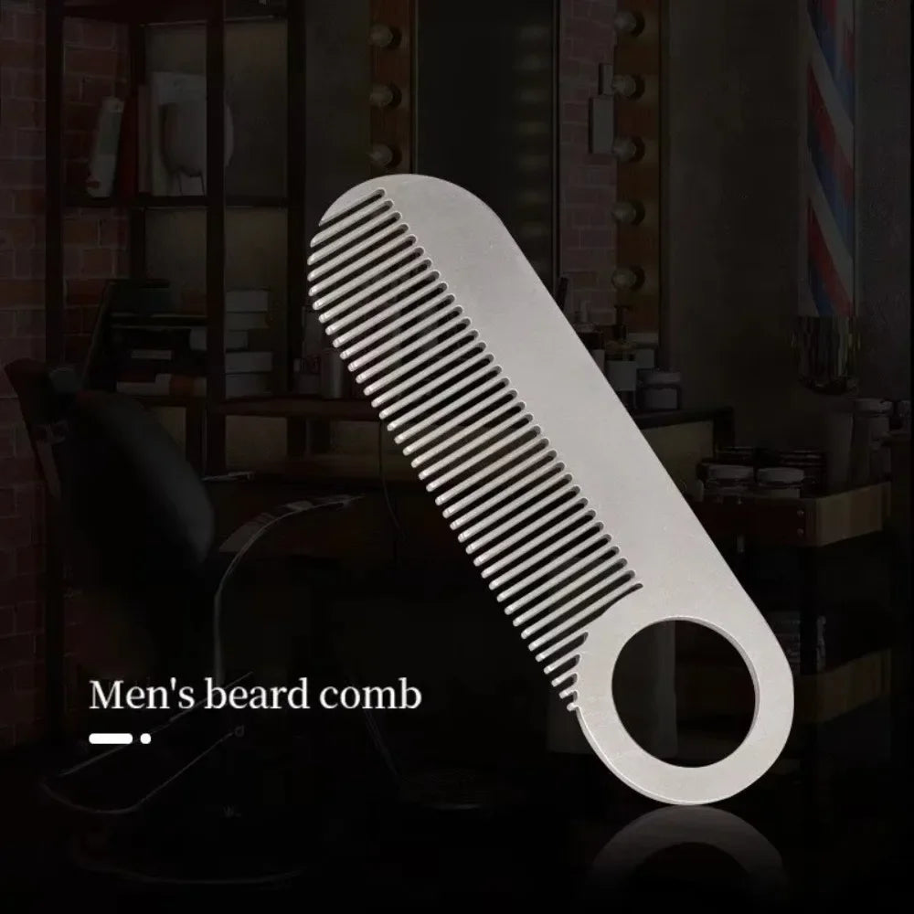Stainless Steel Pocket Beard Comb | Mini Men's Mustache Tool Beard & Hair Comb QXL
