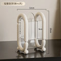 Makeup Brush Holder & Powder Puff Organizer | Vanity Storage Makeup Brush Organizer QXL white