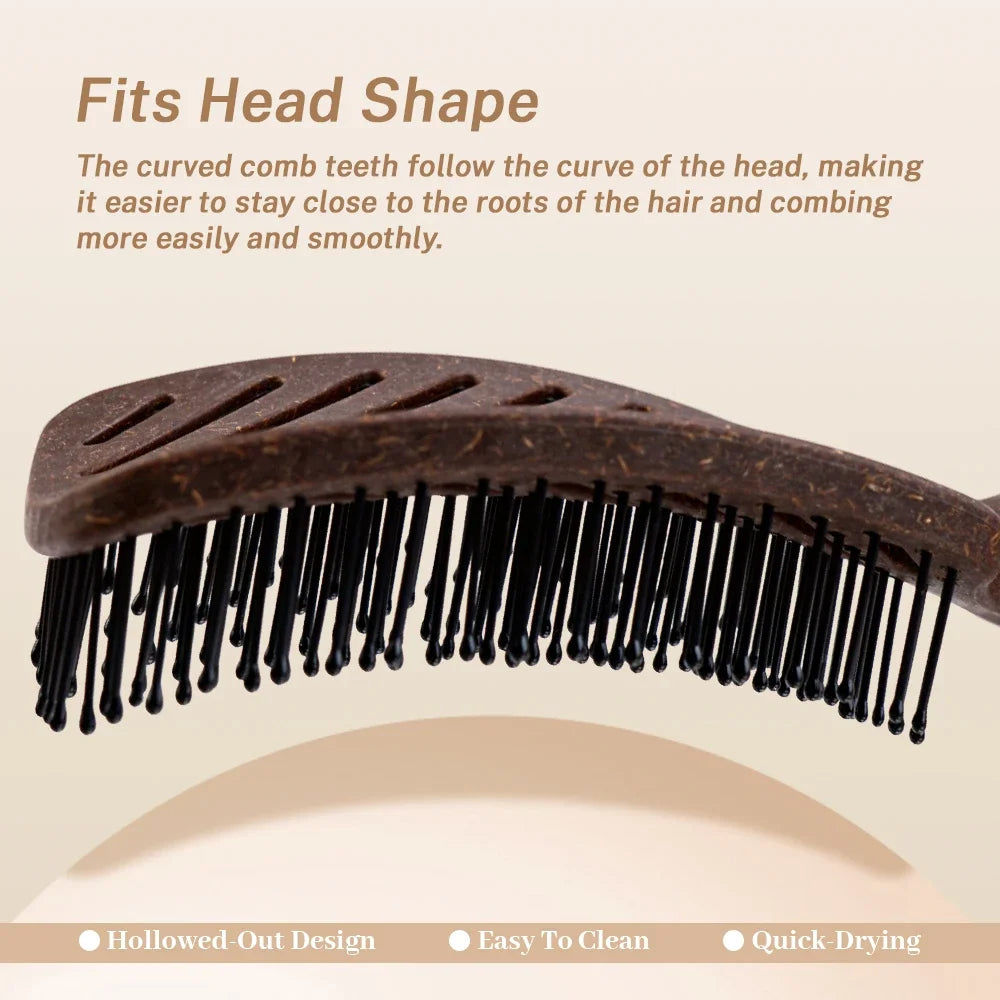 Hollow Out Anti-Static Hair Brush | All Hair Types Hair Brush QXL