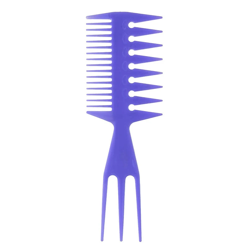 Men's Double-Sided Barber Comb | Steel Needle Fork Hair Tool Barber Hair Comb QXL Plastic-D