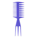 Men's Double-Sided Barber Comb | Steel Needle Fork Hair Tool Barber Hair Comb QXL Plastic-D