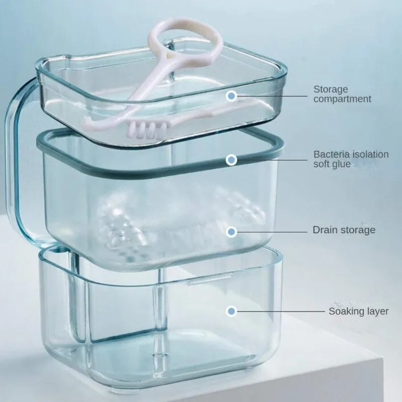 Portable Orthodontic Retainer & Denture Storage Case Retainer Storage Case QXL