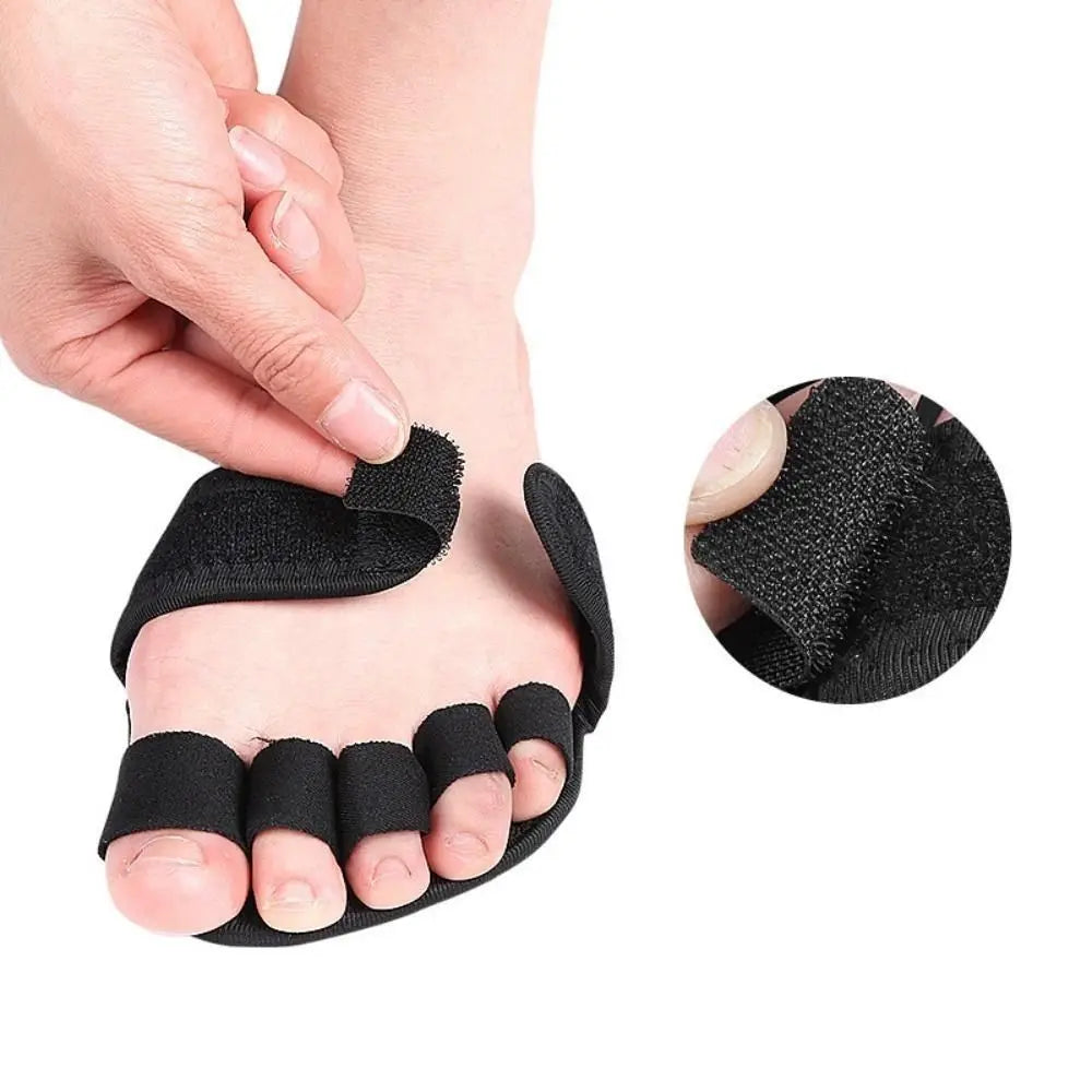 Adjustable Toe Separator Forefoot Pad | 5-Toe Cushion Insole Forefoot Cushion Pad QXL