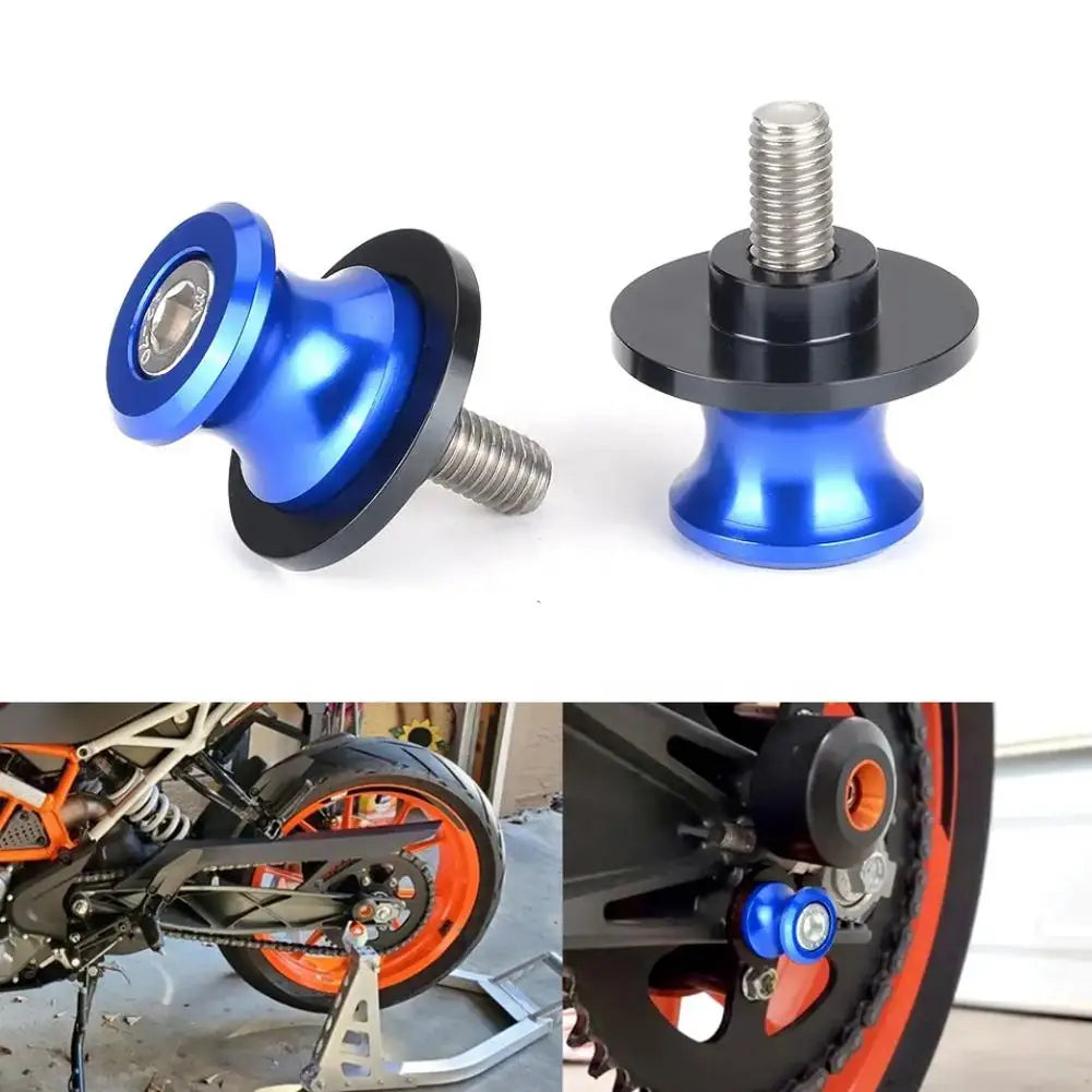2-Pack CNC Aluminum Motorcycle Frame Stand Lifting Screws Motorcycle Frame Screws QXL